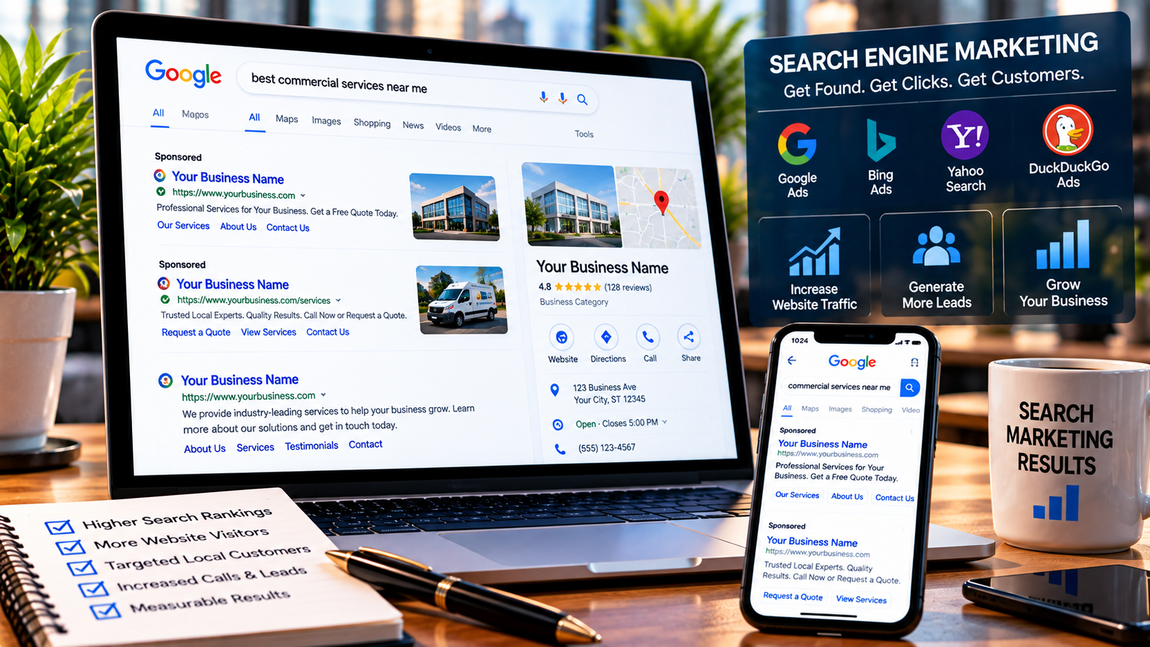 Search engine marketing and paid search advertising services